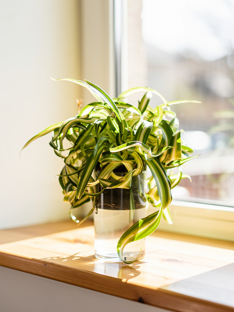 Hydroponic Potted - Curly Spider Plant